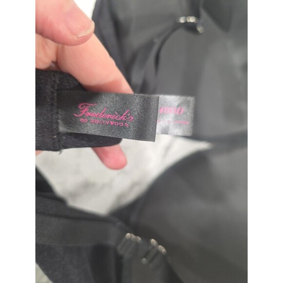 Fredericks of Hollywood Black Bra 40DD Adjustable Straps Hook & Eye Closure - Picture 3 of 6